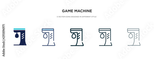 game machine icon in different style vector illustration. two colored and black game machine vector icons designed in filled, outline, line and stroke style can be used for web, mobile, ui