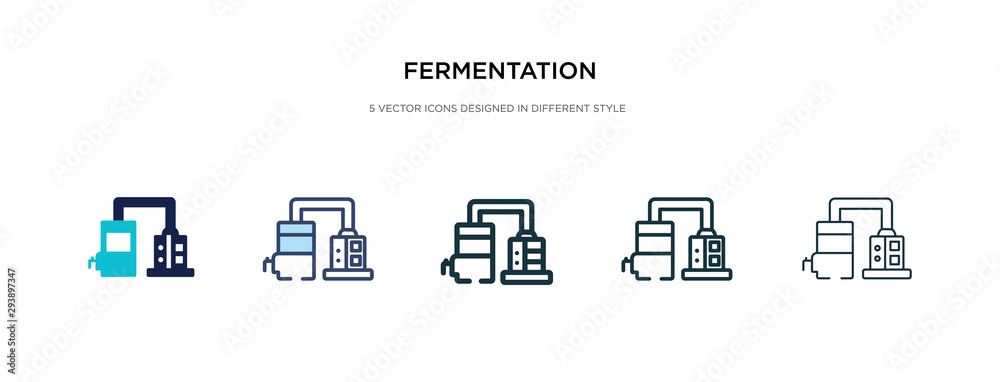 fermentation icon in different style vector illustration. two colored and black fermentation vector icons designed in filled, outline, line and stroke style can be used for web, mobile, ui