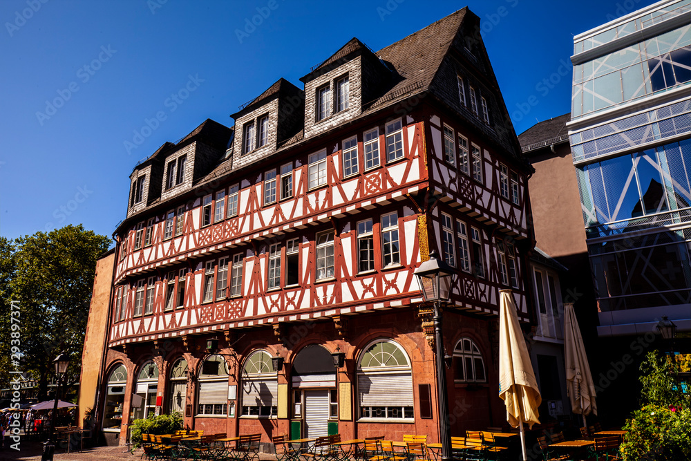 Medieval building in Frankfurt am Main. Germany.