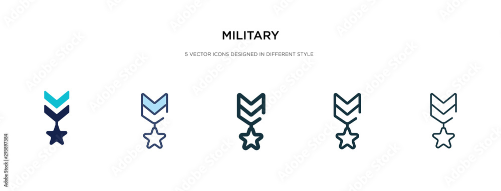 military icon in different style vector illustration. two colored and black military vector icons designed in filled, outline, line and stroke style can be used for web, mobile, ui