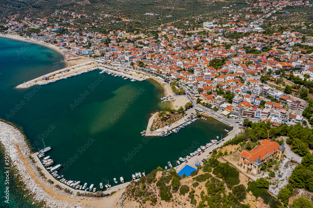 Fototapeta premium city of limenaria thassos