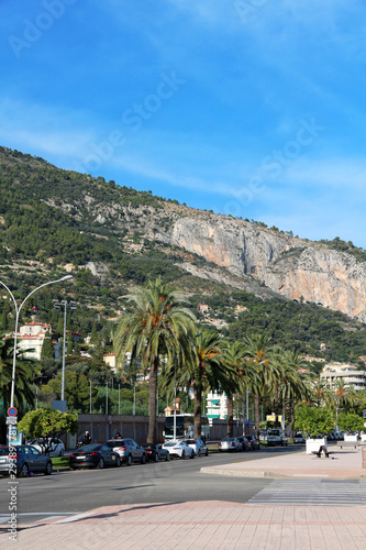 French Riviera - Menton - seafront road