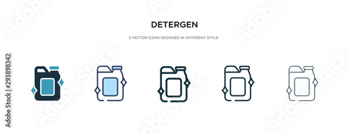 detergen icon in different style vector illustration. two colored and black detergen vector icons designed in filled, outline, line and stroke style can be used for web, mobile, ui photo