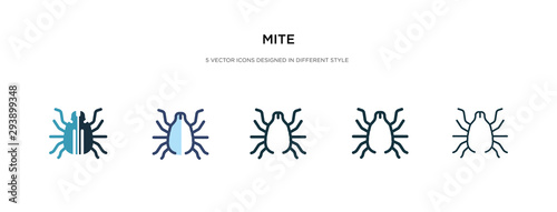 mite icon in different style vector illustration. two colored and black mite vector icons designed in filled, outline, line and stroke style can be used for web, mobile, ui