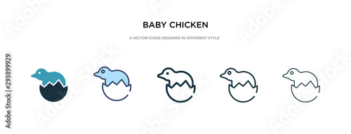 baby chicken icon in different style vector illustration. two colored and black baby chicken vector icons designed in filled, outline, line and stroke style can be used for web, mobile, ui