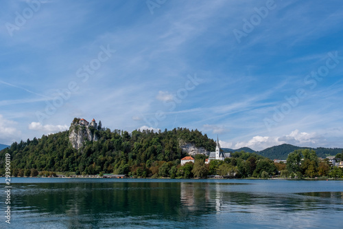 Bleder See mit Burg und Kirche von Bled