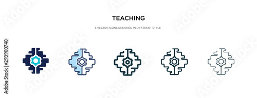 teaching icon in different style vector illustration. two colored and black teaching vector icons designed in filled, outline, line and stroke style can be used for web, mobile, ui
