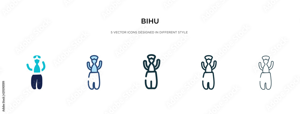 bihu icon in different style vector illustration. two colored and black bihu vector icons designed in filled, outline, line and stroke style can be used for web, mobile, ui bihu icon in different style vector illustration. two colored and black bihu vector icons designed in filled, outline, line and stroke style can be used for web, mobile, ui