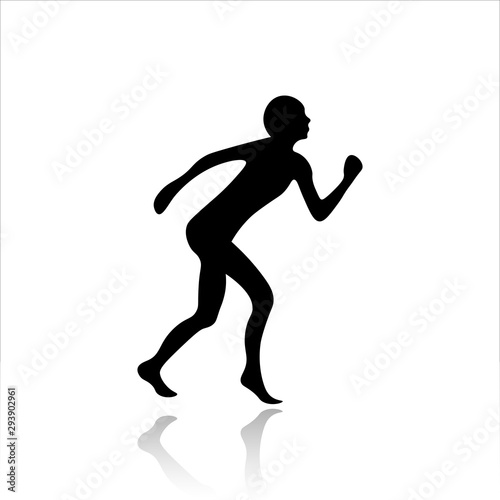 Running man icon vector design © alionaprof
