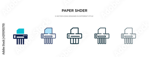 paper shder icon in different style vector illustration. two colored and black paper shder vector icons designed in filled, outline, line and stroke style can be used for web, mobile, ui