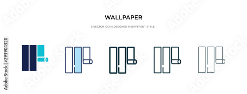 wallpaper icon in different style vector illustration. two colored and black wallpaper vector icons designed in filled, outline, line and stroke style can be used for web, mobile, ui