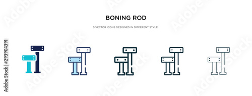 boning rod icon in different style vector illustration. two colored and black boning rod vector icons designed in filled, outline, line and stroke style can be used for web, mobile, ui