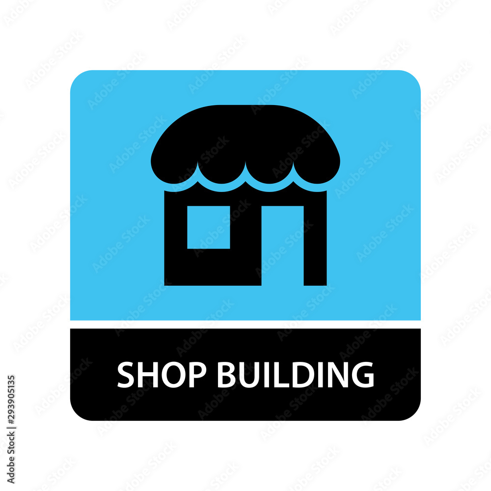 Shop building icon illustration isolated vector sign symbol Shop building icon illustration isolated vector sign symbol