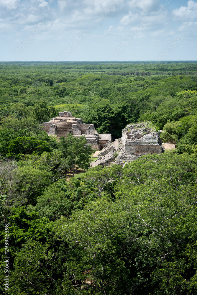 Ruins of the Mayan city of Ek Balam, Yucatan Peninsula, Mexico