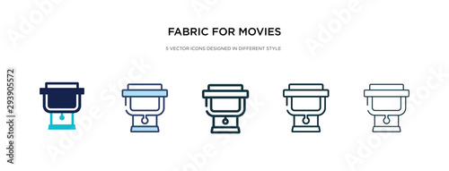 fabric for movies icon in different style vector illustration. two colored and black fabric for movies vector icons designed in filled, outline, line and stroke style can be used for web, mobile, ui