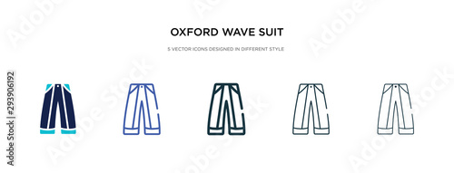 oxford wave suit pants icon in different style vector illustration. two colored and black oxford wave suit pants vector icons designed in filled, outline, line and stroke style can be used for web,