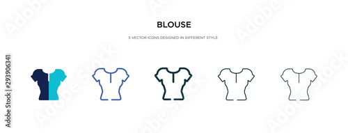 Photographie blouse icon in different style vector illustration