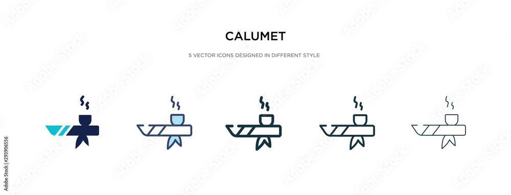 calumet icon in different style vector illustration. two colored and black calumet vector icons designed in filled, outline, line and stroke style can be used for web, mobile, ui