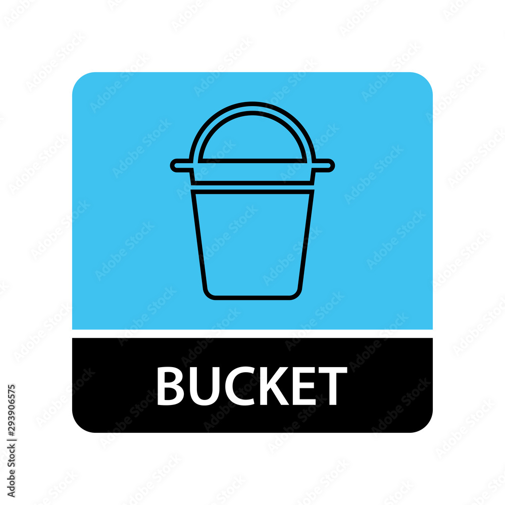 Bucket icon for web and mobile Bucket icon for web and mobile