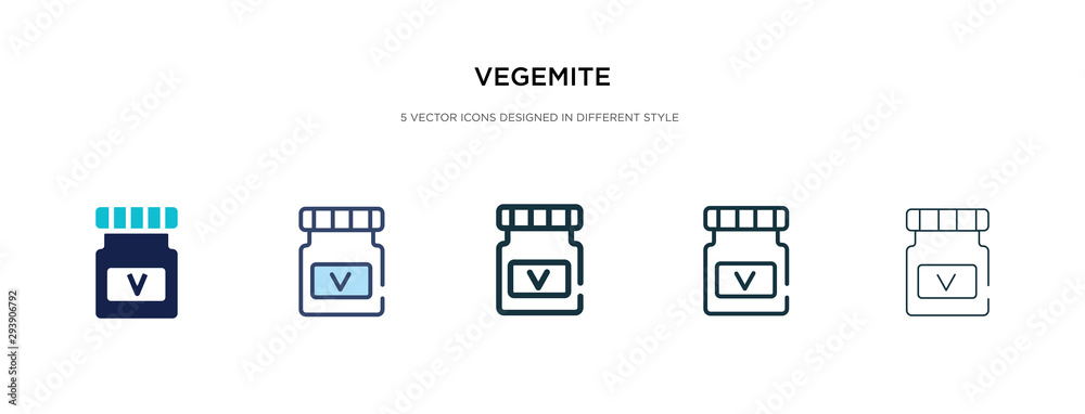vegemite icon in different style vector illustration. two colored and black vegemite vector icons designed in filled, outline, line and stroke style can be used for web, mobile, ui vegemite icon in different style vector illustration. two colored and black vegemite vector icons designed in filled, outline, line and stroke style can be used for web, mobile, ui