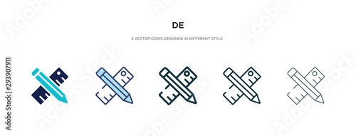 de icon in different style vector illustration. two colored and black de vector icons designed in filled, outline, line and stroke style can be used for web, mobile, ui