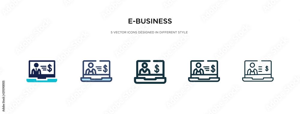 e-business icon in different style vector illustration. two colored and black e-business vector icons designed in filled, outline, line and stroke style can be used for web, mobile, ui e-business icon in different style vector illustration. two colored and black e-business vector icons designed in filled, outline, line and stroke style can be used for web, mobile, ui