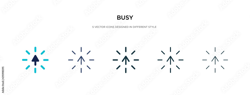 busy icon in different style vector illustration. two colored and black busy vector icons designed in filled, outline, line and stroke style can be used for web, mobile, ui busy icon in different style vector illustration. two colored and black busy vector icons designed in filled, outline, line and stroke style can be used for web, mobile, ui