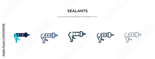 sealants icon in different style vector illustration. two colored and black sealants vector icons designed in filled, outline, line and stroke style can be used for web, mobile, ui