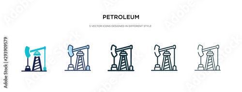 petroleum icon in different style vector illustration. two colored and black petroleum vector icons designed in filled, outline, line and stroke style can be used for web, mobile, ui