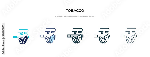 tobacco icon in different style vector illustration. two colored and black tobacco vector icons designed in filled, outline, line and stroke style can be used for web, mobile, ui