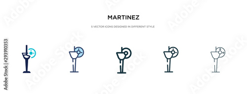 martinez icon in different style vector illustration. two colored and black martinez vector icons designed in filled, outline, line and stroke style can be used for web, mobile, ui