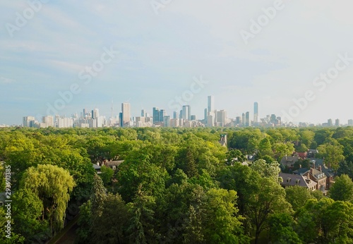 Canvas Print Amazing aerial view of Toronto