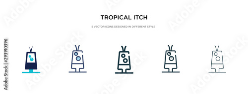 tropical itch icon in different style vector illustration. two colored and black tropical itch vector icons designed in filled  outline  line and stroke style can be used for web  mobile  ui