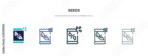 seeds icon in different style vector illustration. two colored and black seeds vector icons designed in filled, outline, line and stroke style can be used for web, mobile, ui