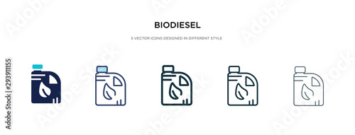 biodiesel icon in different style vector illustration. two colored and black biodiesel vector icons designed in filled, outline, line and stroke style can be used for web, mobile, ui