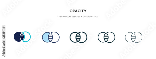opacity icon in different style vector illustration. two colored and black opacity vector icons designed in filled, outline, line and stroke style can be used for web, mobile, ui photo