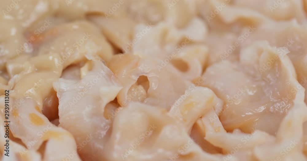 Fresh Geoduck sashimi for hot pot Fresh Geoduck sashimi for hot pot