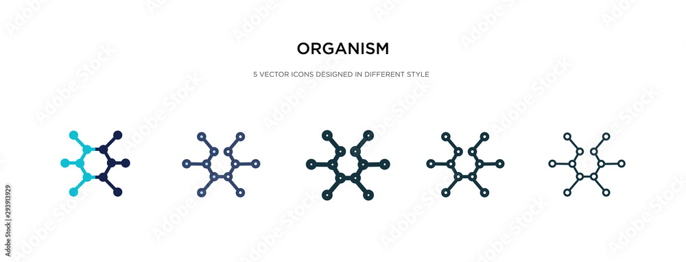 organism icon in different style vector illustration. two colored and black organism vector icons designed in filled, outline, line and stroke style can be used for web, mobile, ui organism icon in different style vector illustration. two colored and black organism vector icons designed in filled, outline, line and stroke style can be used for web, mobile, ui