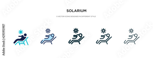 solarium icon in different style vector illustration. two colored and black solarium vector icons designed in filled, outline, line and stroke style can be used for web, mobile, ui