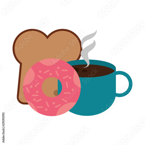 coffee mug and donut design