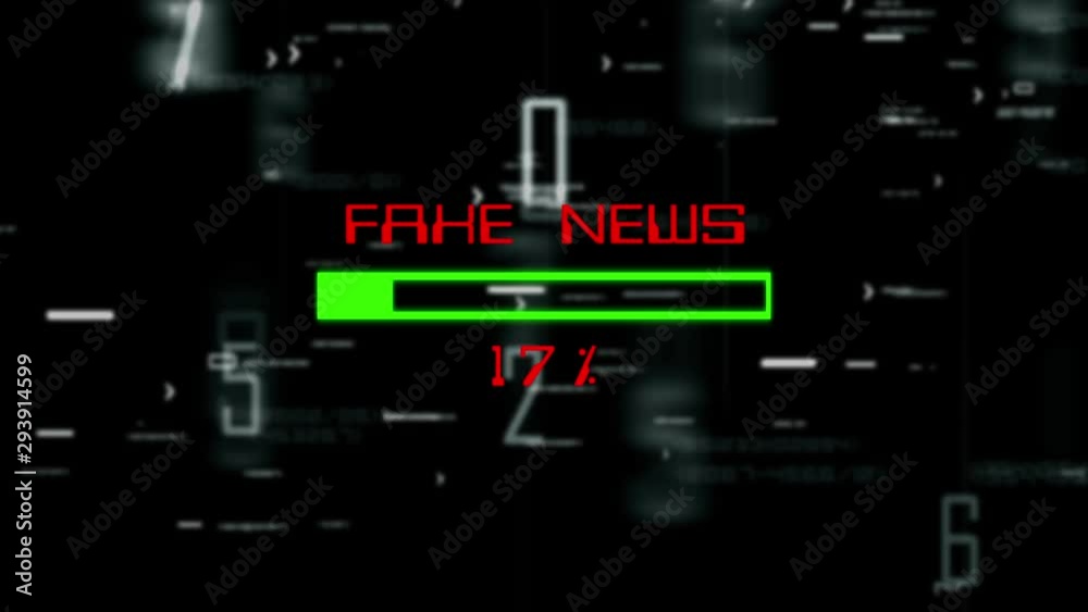 Fake news data process on digital background Fake news data process on digital background