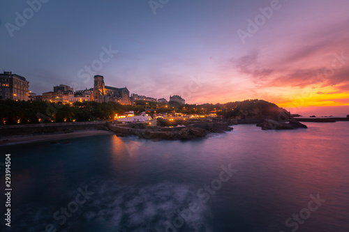City of Biarritz with its beautiful coast  at the North Basque Country.