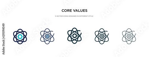 core values icon in different style vector illustration. two colored and black core values vector icons designed in filled, outline, line and stroke style can be used for web, mobile, ui