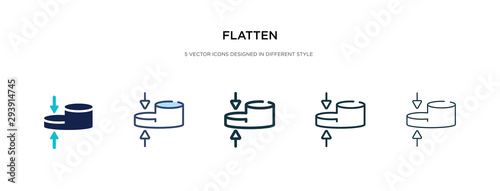 flatten icon in different style vector illustration. two colored and black flatten vector icons designed in filled, outline, line and stroke style can be used for web, mobile, ui