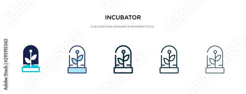incubator icon in different style vector illustration. two colored and black incubator vector icons designed in filled, outline, line and stroke style can be used for web, mobile, ui