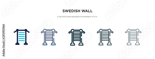swedish wall icon in different style vector illustration. two colored and black swedish wall vector icons designed in filled, outline, line and stroke style can be used for web, mobile, ui