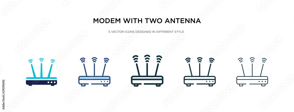 modem with two antenna icon in different style vector illustration. two colored and black modem with two antenna vector icons designed in filled, outline, line and stroke style can be used for web, modem with two antenna icon in different style vector illustration. two colored and black modem with two antenna vector icons designed in filled, outline, line and stroke style can be used for web,