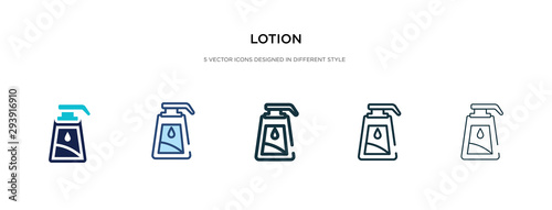 lotion icon in different style vector illustration. two colored and black lotion vector icons designed in filled, outline, line and stroke style can be used for web, mobile, ui