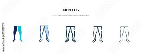 men leg icon in different style vector illustration. two colored and black men leg vector icons designed in filled  outline  line and stroke style can be used for web  mobile  ui