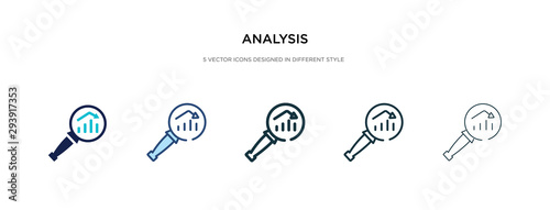 analysis icon in different style vector illustration. two colored and black analysis vector icons designed in filled, outline, line and stroke style can be used for web, mobile, ui